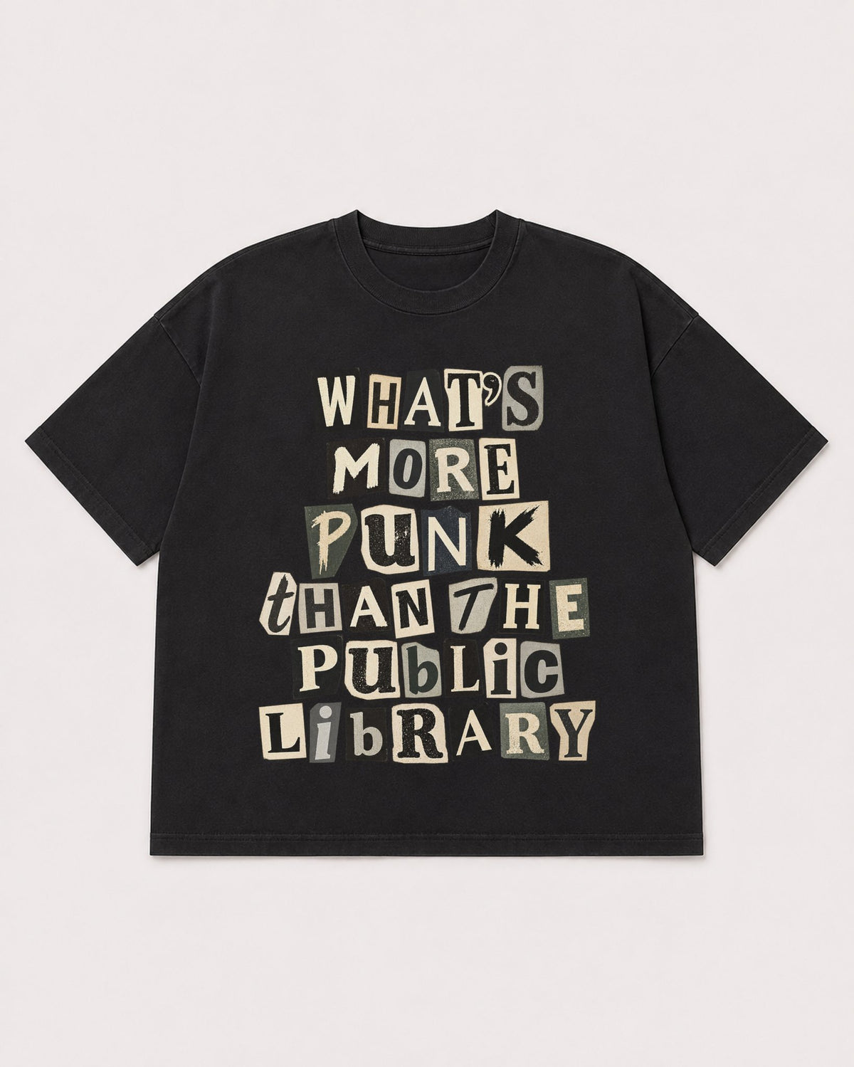 Mockup Boxy Heavyweight Tee Black product