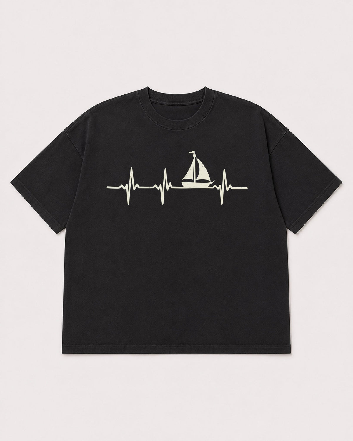 Mockup Boxy Heavyweight Tee Black product