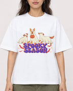 Mockup Boxy Heavyweight Tee White female close-up 02