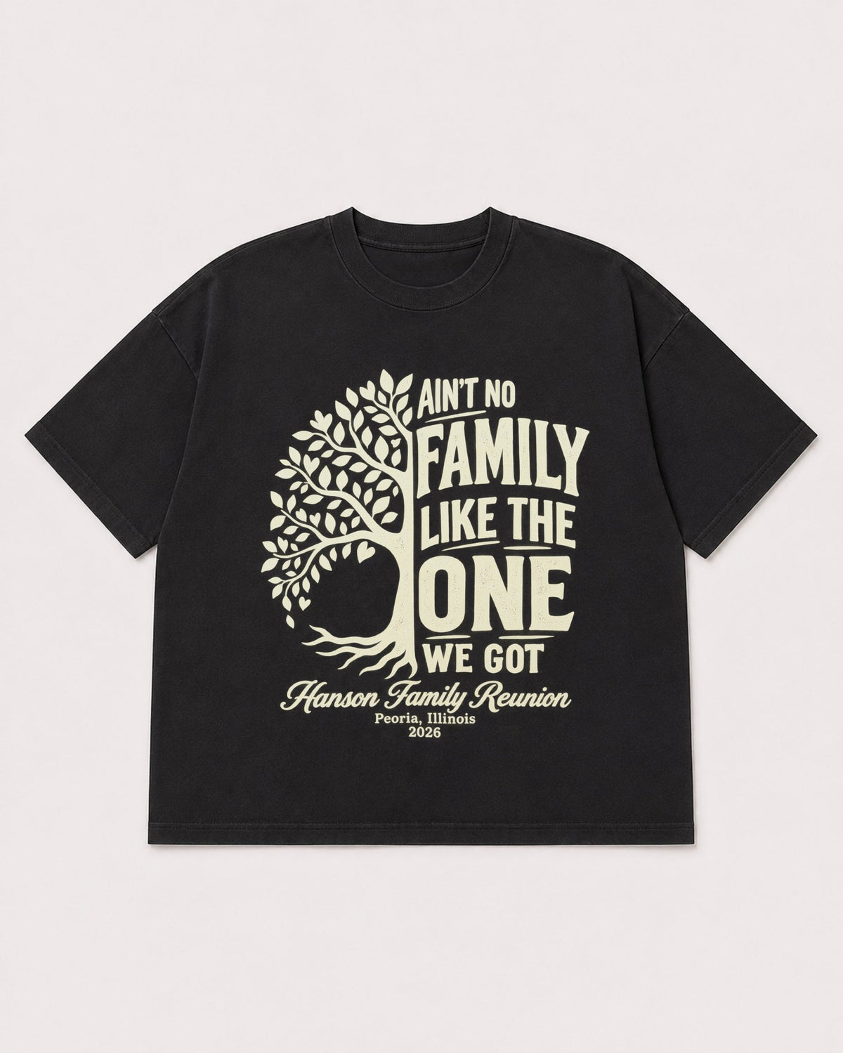 Mockup Boxy Heavyweight Tee Black product