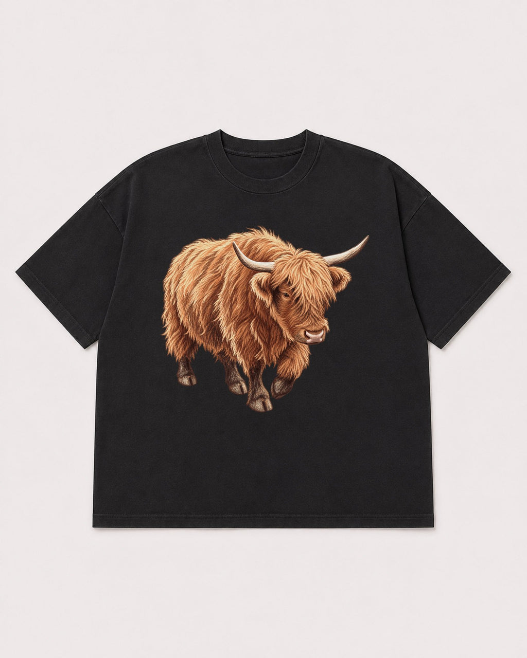 Mockup Boxy Heavyweight Tee Black product