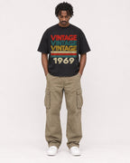 Mockup Boxy Heavyweight Tee Black male full-body 04
