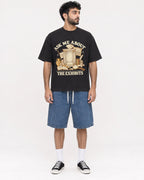 Mockup Boxy Heavyweight Tee Black male full-body 07