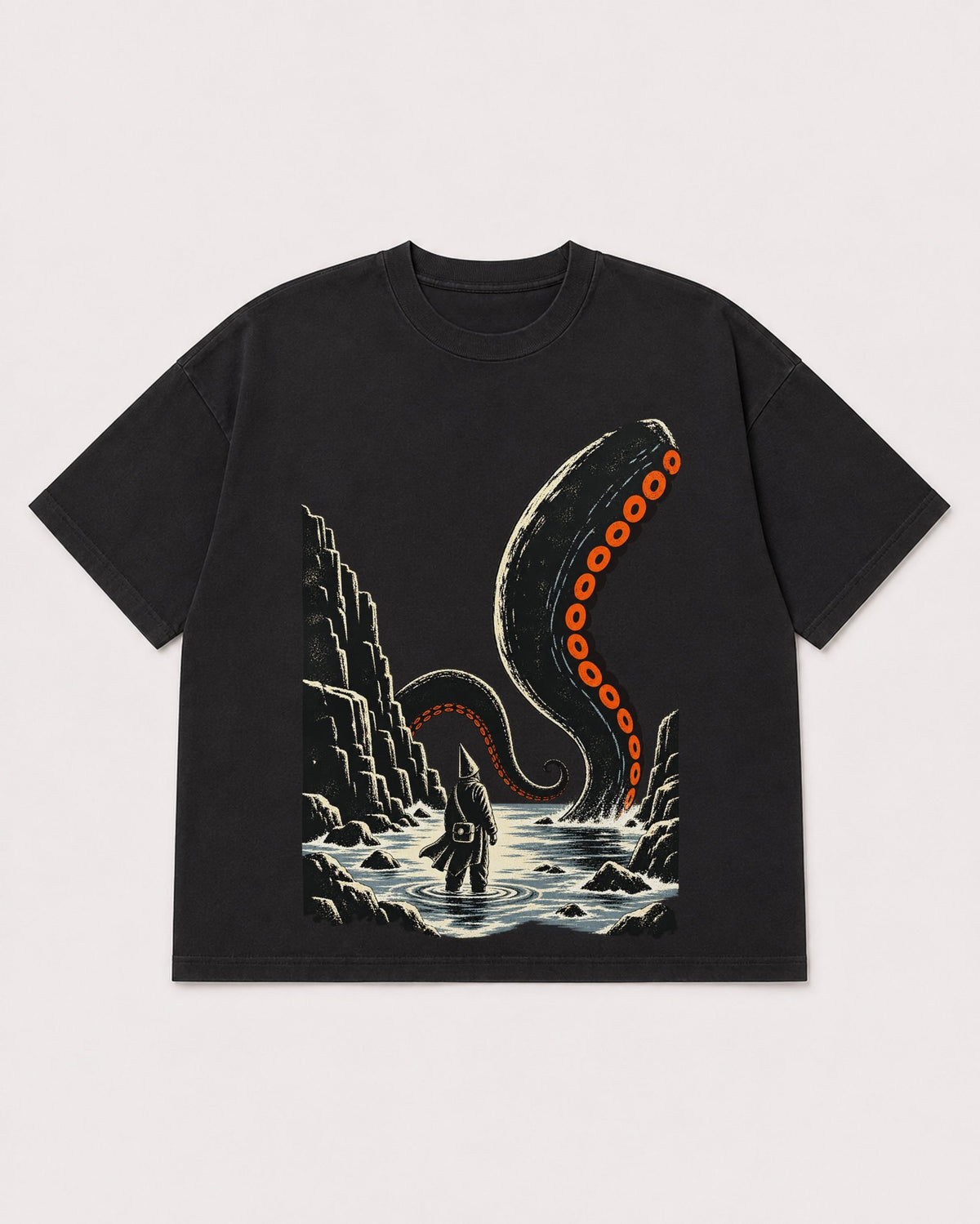 Mockup Boxy Heavyweight Tee Black product