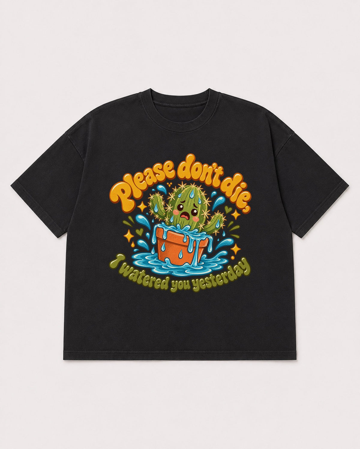 Mockup Boxy Heavyweight Tee Black product