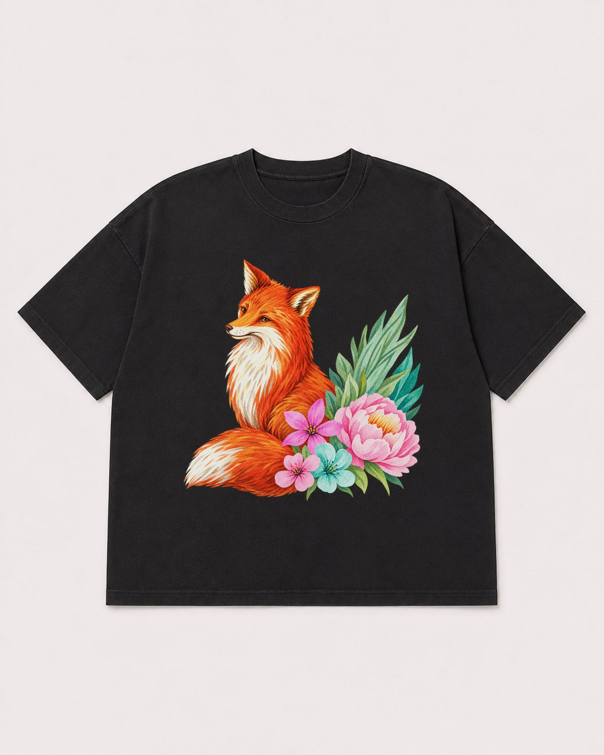 Mockup Boxy Heavyweight Tee Black product