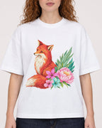 Mockup Boxy Heavyweight Tee White female close-up 09