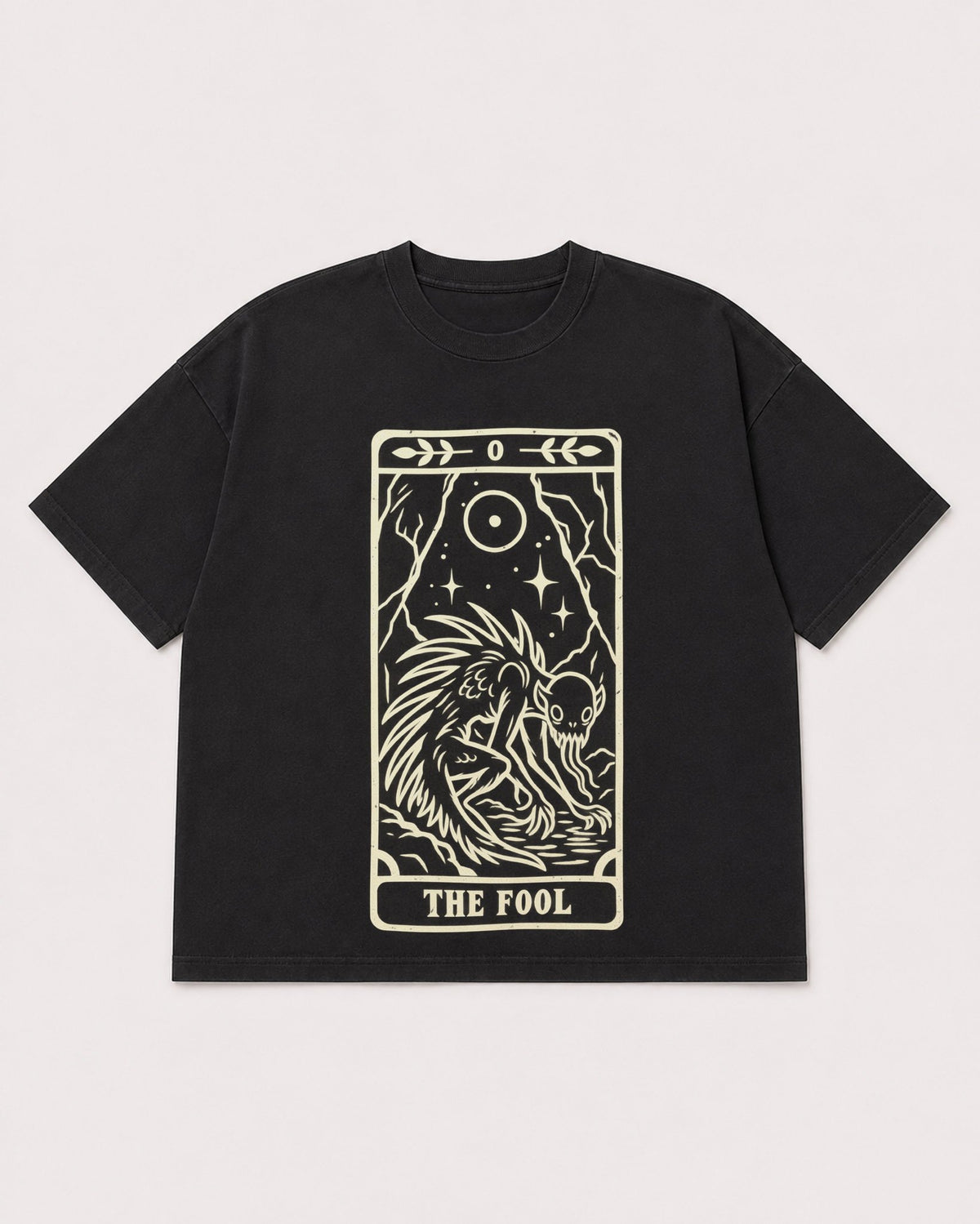 Mockup Boxy Heavyweight Tee Black product