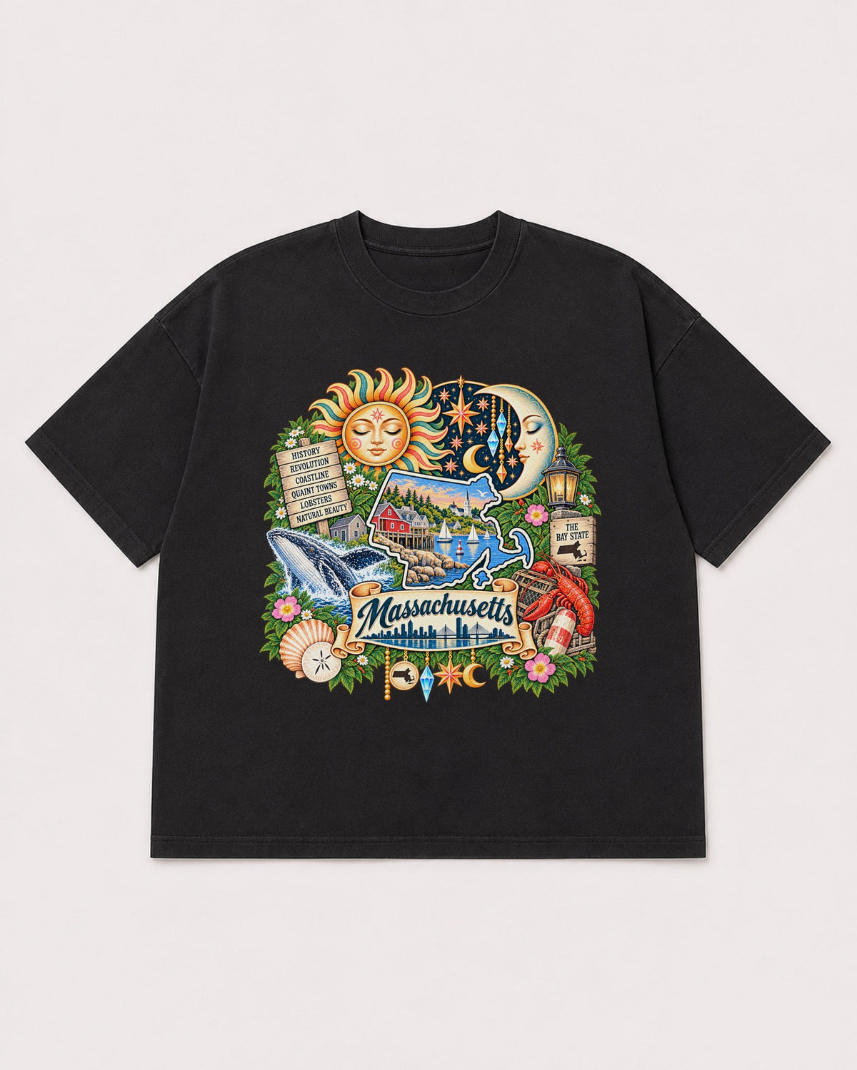 Mockup Boxy Heavyweight Tee Black product