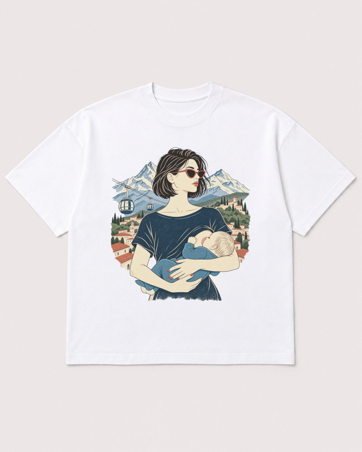 Mockup Boxy Heavyweight Tee White product