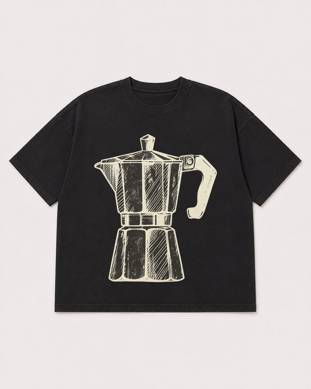 Mockup Boxy Heavyweight Tee Black product