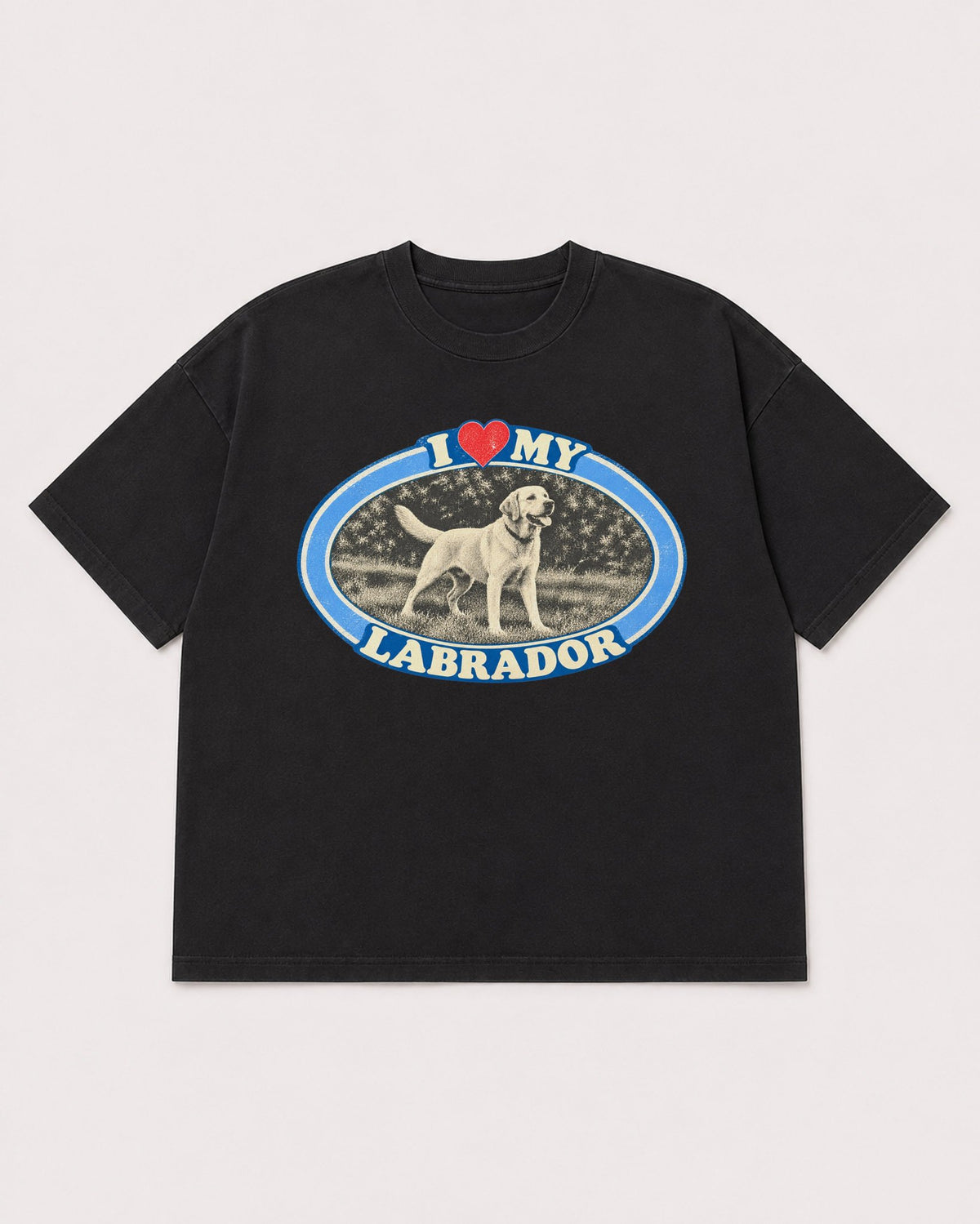 Mockup Boxy Heavyweight Tee Black product