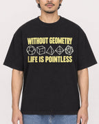 Mockup Boxy Heavyweight Tee Black male close-up 02