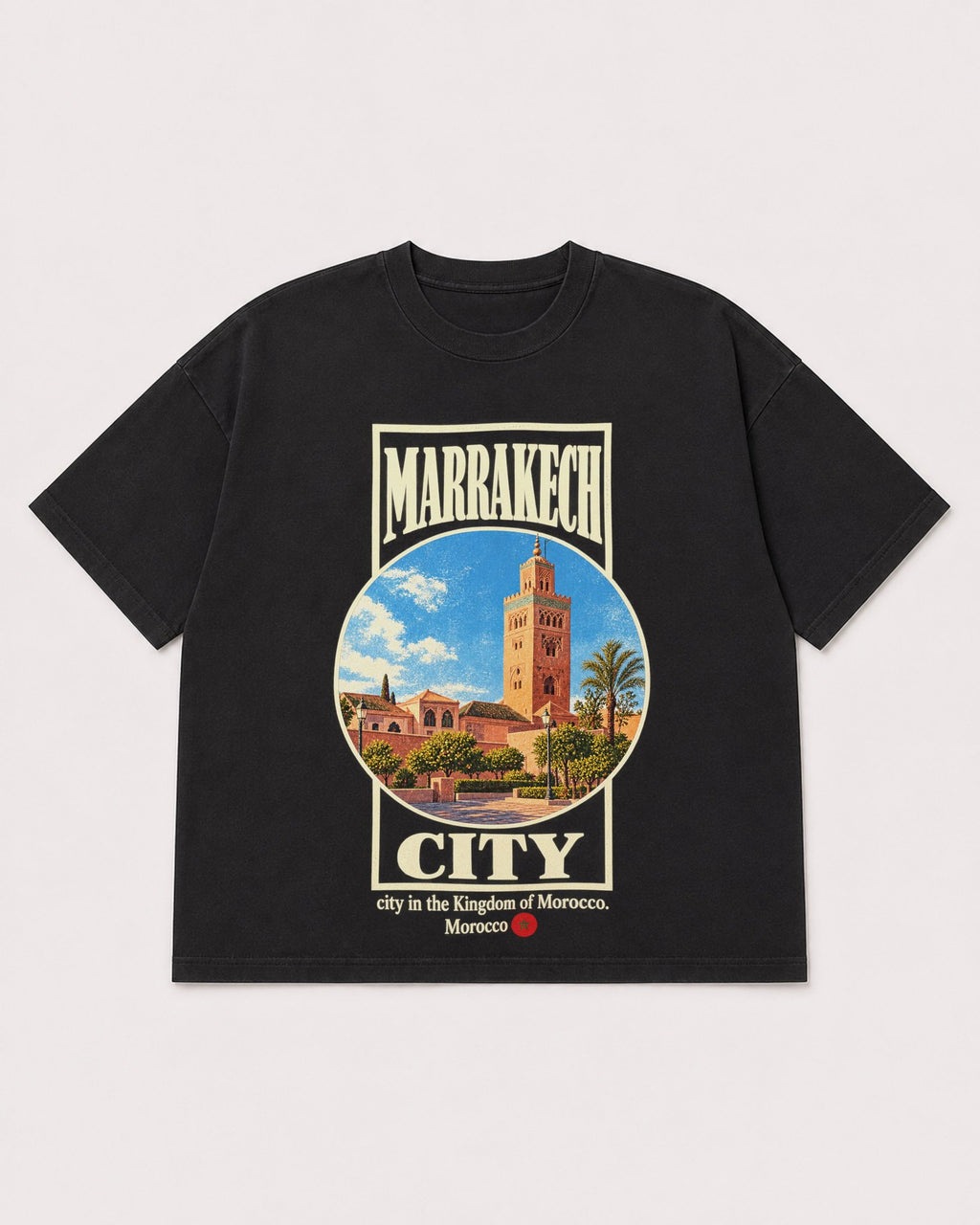 Mockup Boxy Heavyweight Tee Black product