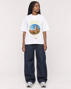 Mockup Boxy Heavyweight Tee White female full-body 04