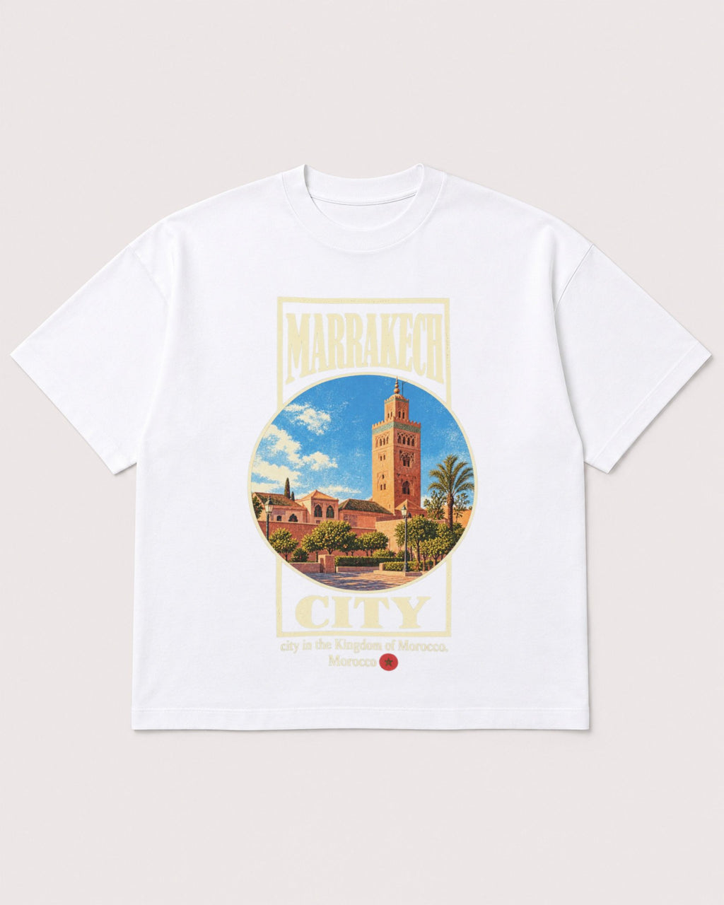 Mockup Boxy Heavyweight Tee White product