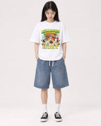 Mockup Boxy Heavyweight Tee White female full-body 01