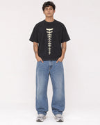 Mockup Boxy Heavyweight Tee Black male full-body 06
