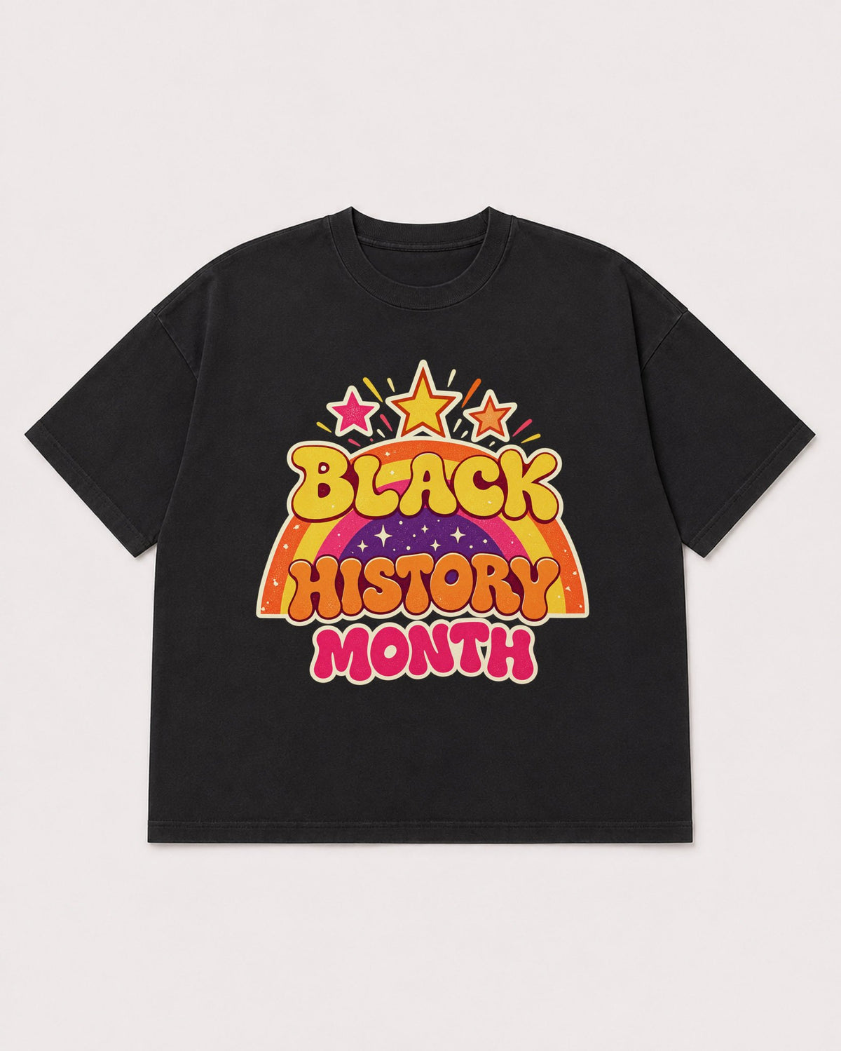 Mockup Boxy Heavyweight Tee Black product