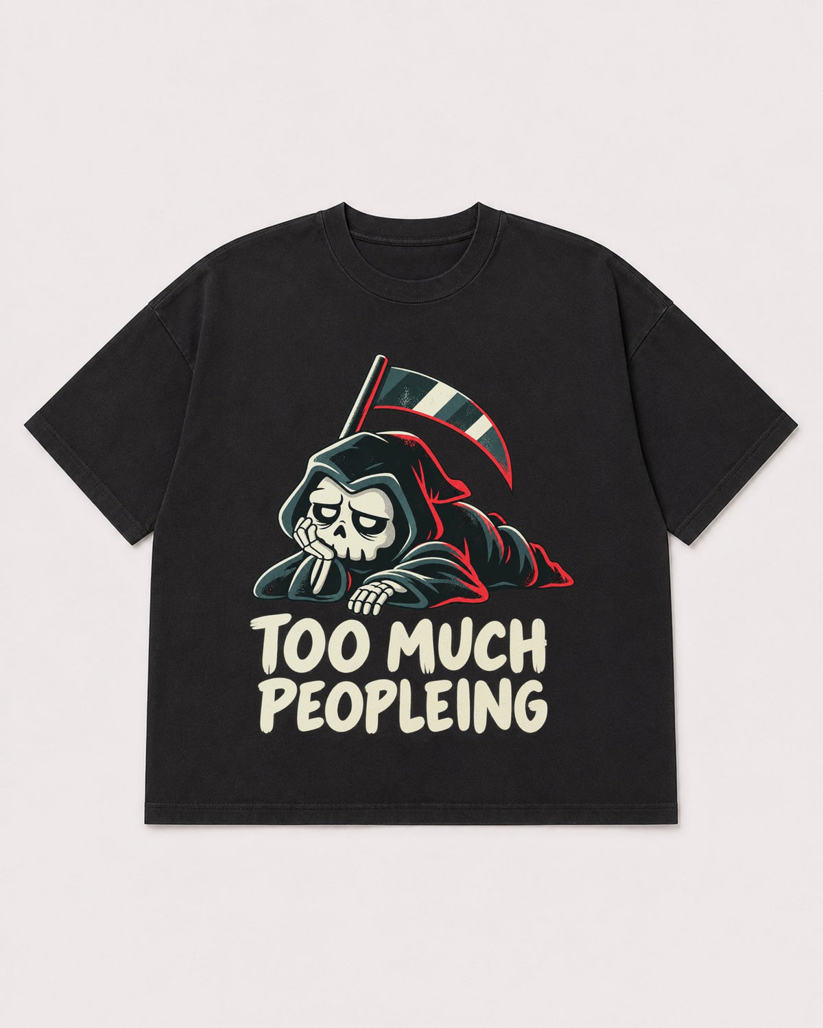 Mockup Boxy Heavyweight Tee Black product