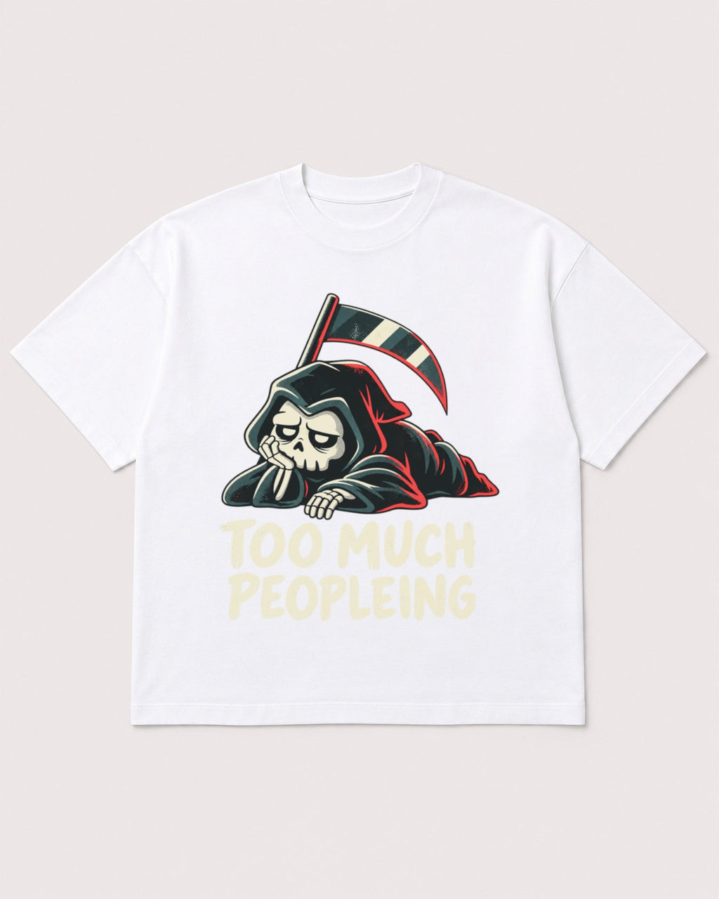 Mockup Boxy Heavyweight Tee White product