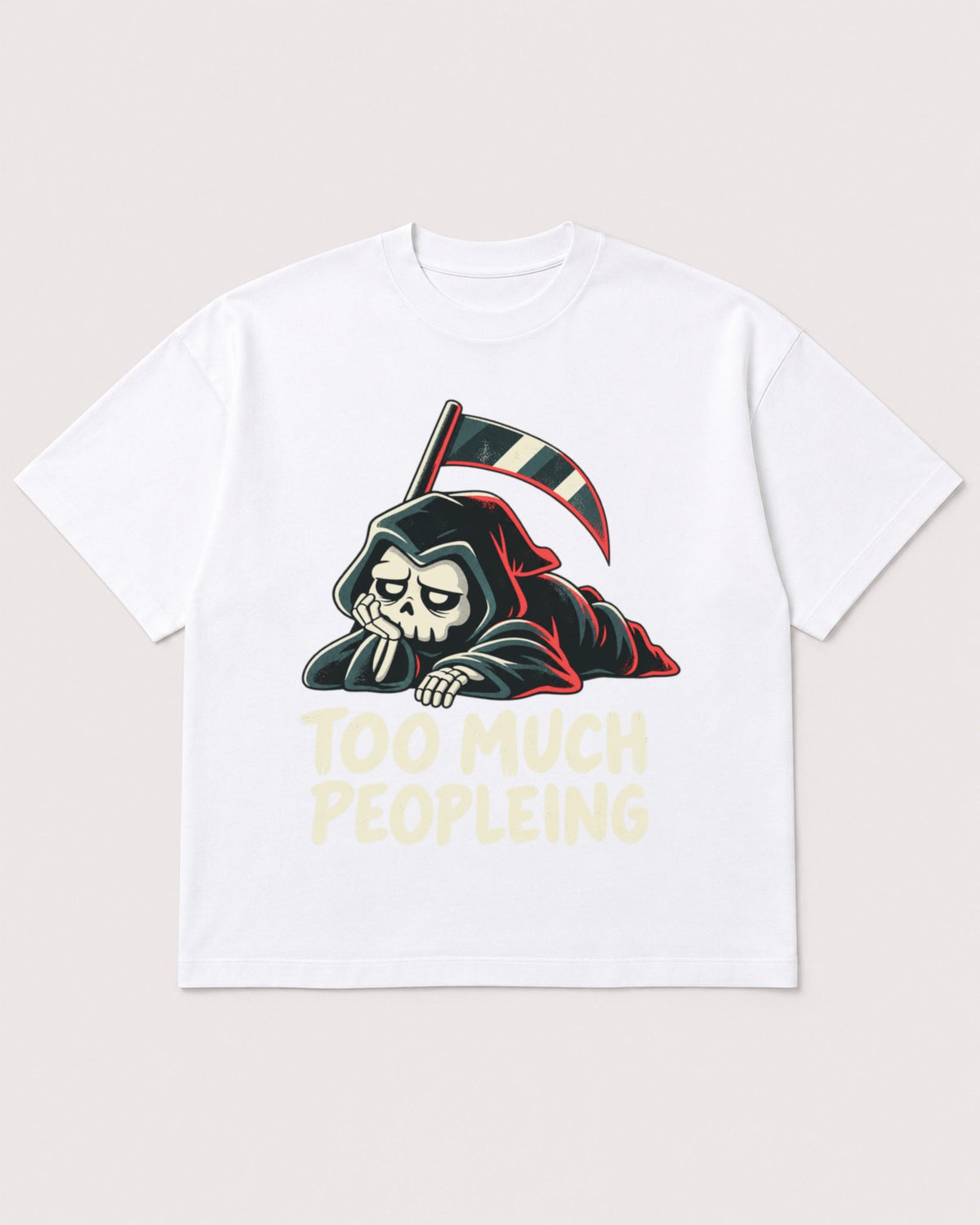 Mockup Boxy Heavyweight Tee White product