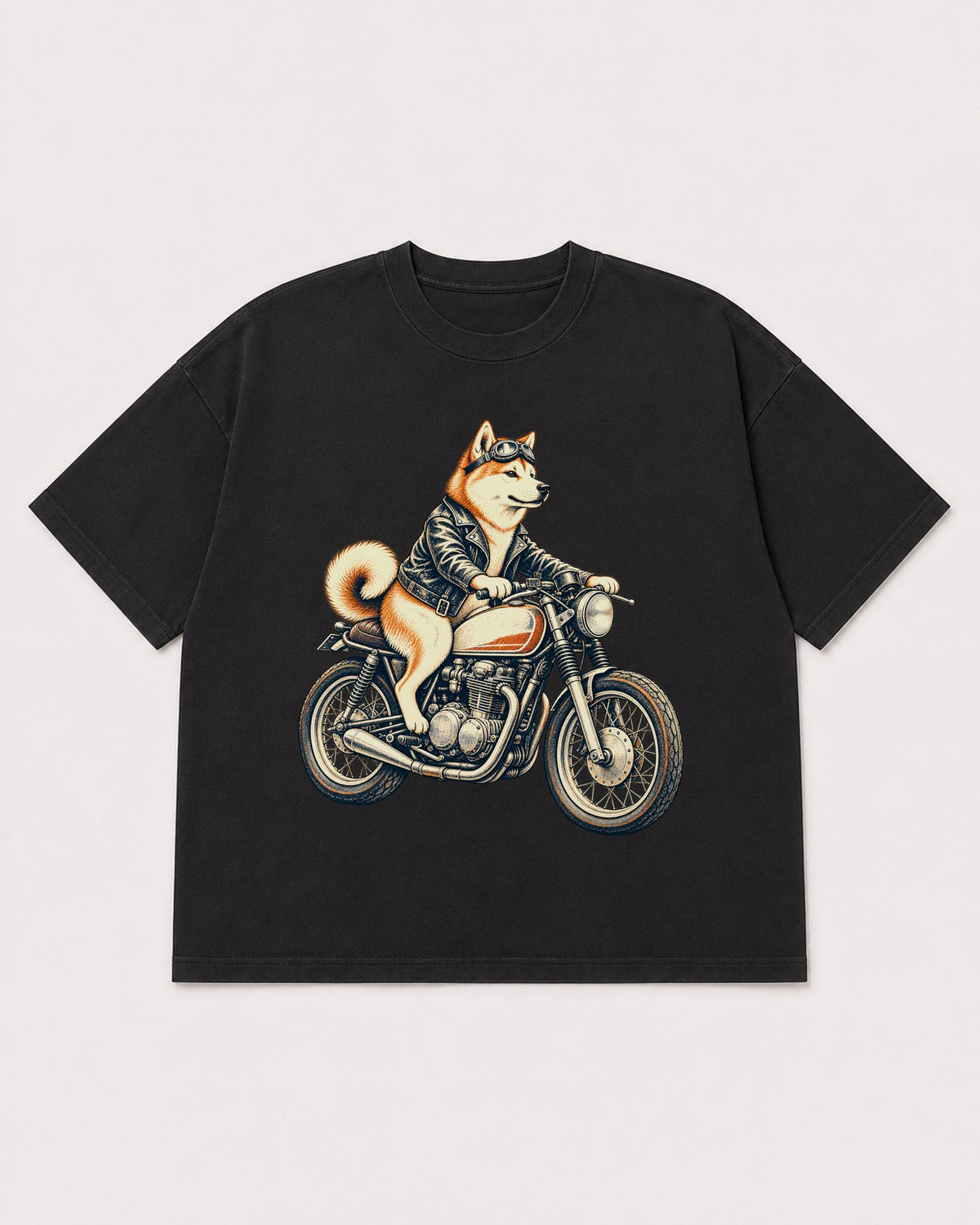 Mockup Boxy Heavyweight Tee Black product
