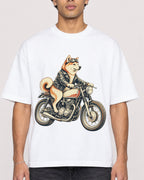 Mockup Boxy Heavyweight Tee White male close-up 10