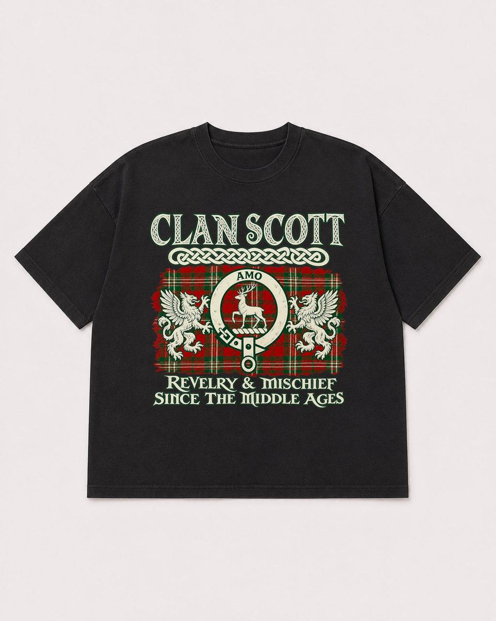 Mockup Boxy Heavyweight Tee Black product
