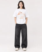 Mockup Boxy Heavyweight Tee White female full-body 03