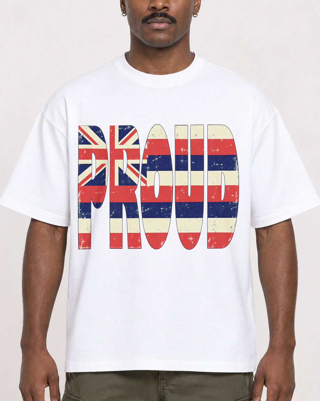 Mockup Boxy Heavyweight Tee White male close-up 14