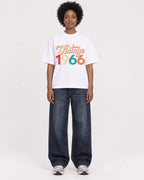 Mockup Boxy Heavyweight Tee White female full-body 14