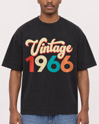 Mockup Boxy Heavyweight Tee Black male close-up 14