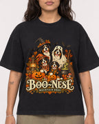 Mockup Boxy Heavyweight Tee Black female close-up 06