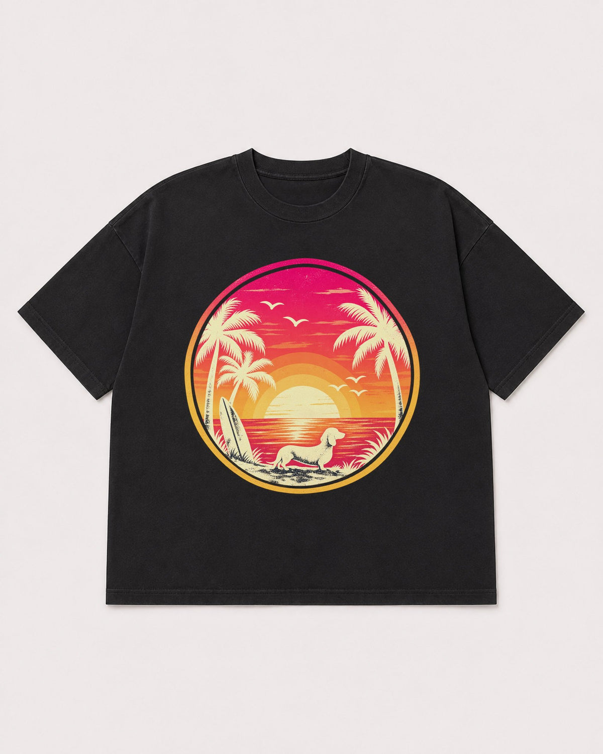 Mockup Boxy Heavyweight Tee Black product