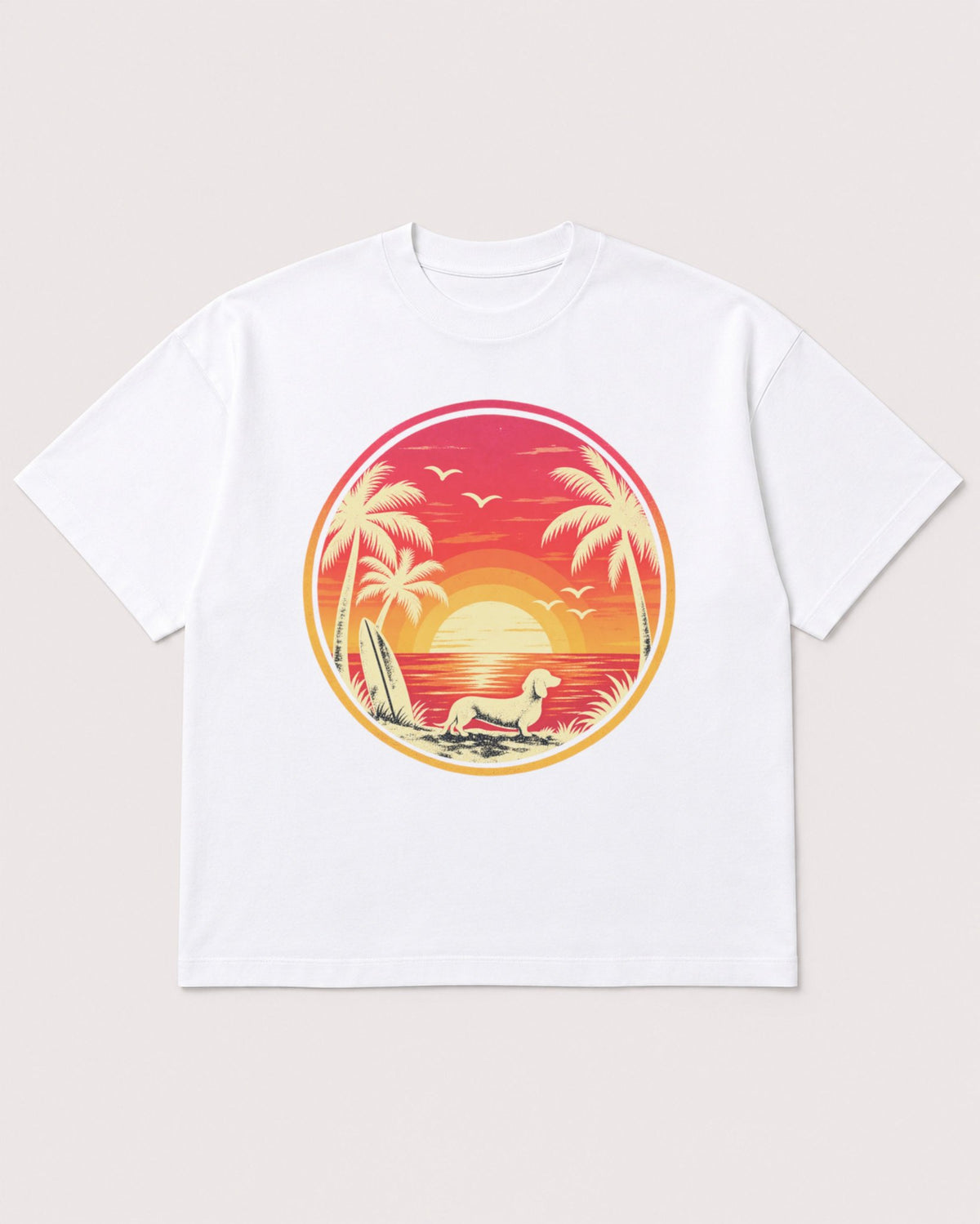 Mockup Boxy Heavyweight Tee White product