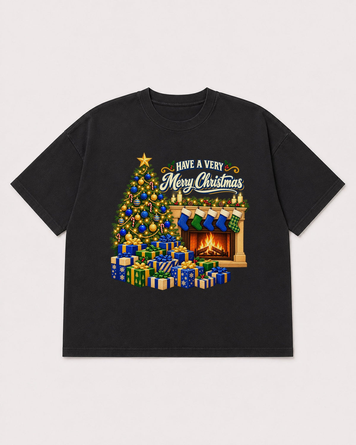 Mockup Boxy Heavyweight Tee Black product