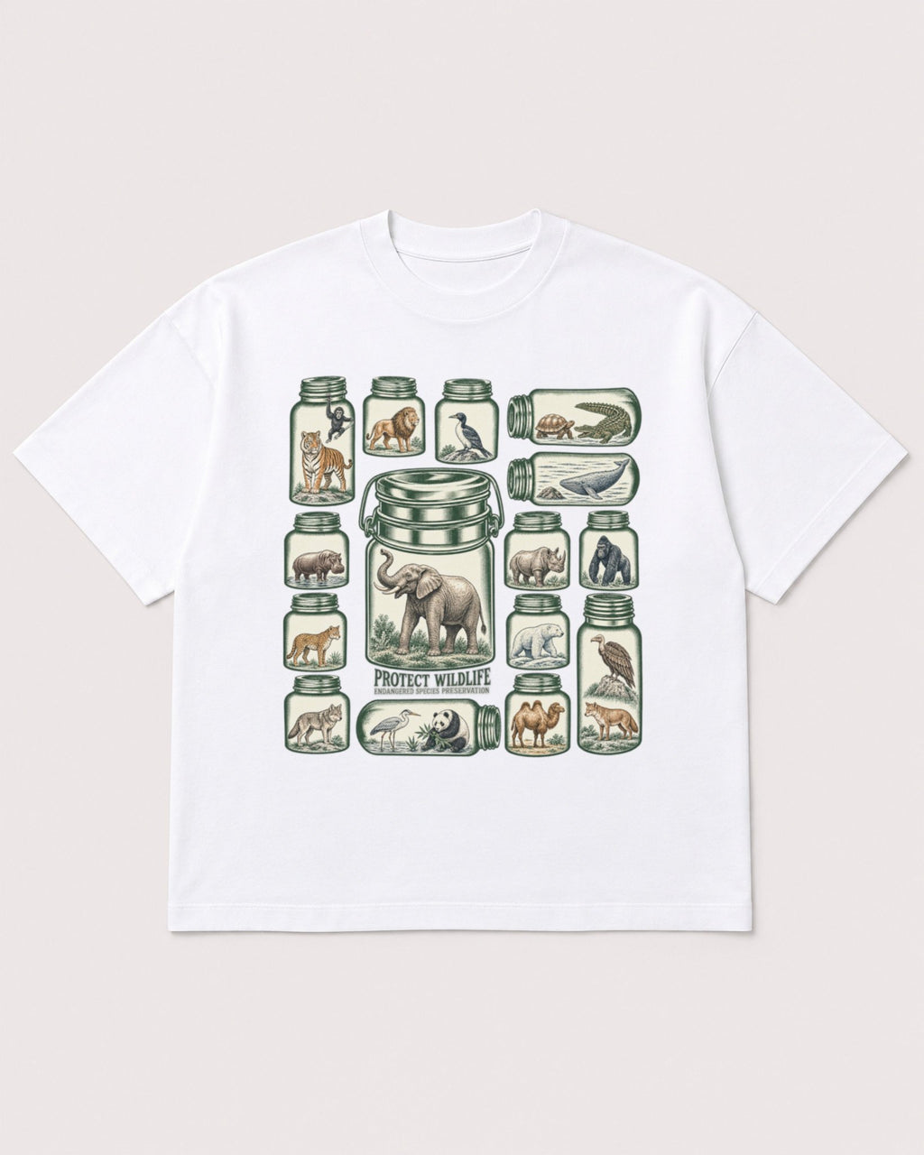 Mockup Boxy Heavyweight Tee White product