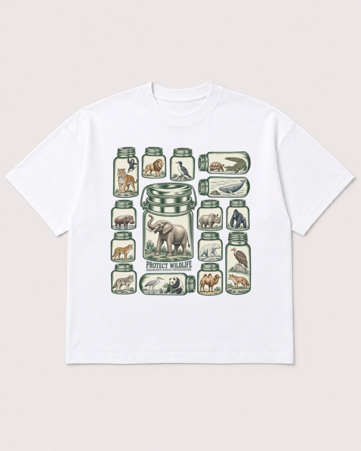Mockup Boxy Heavyweight Tee White product