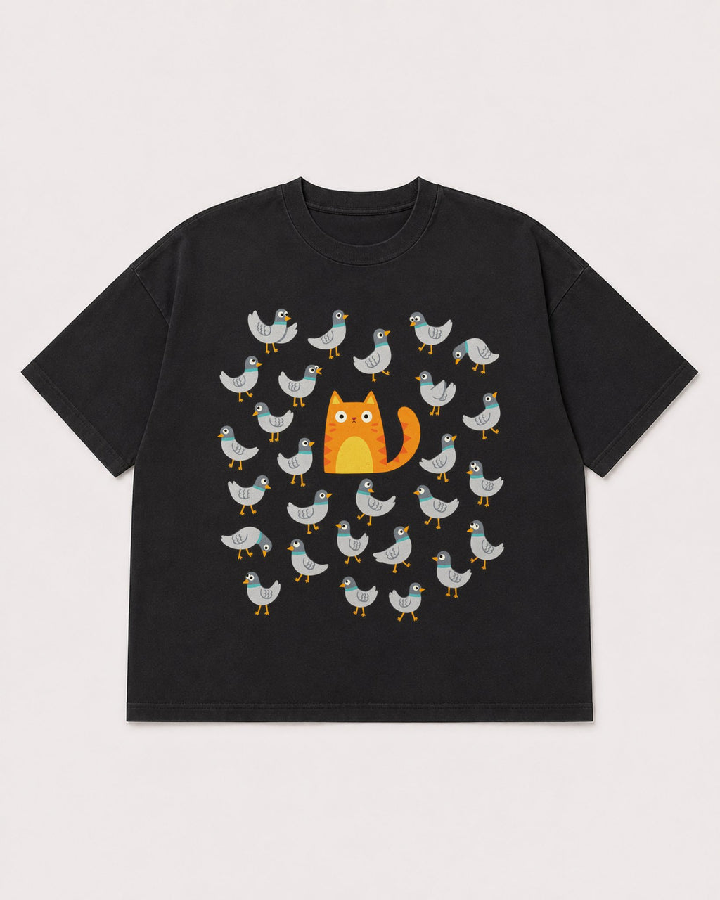 Mockup Boxy Heavyweight Tee Black product