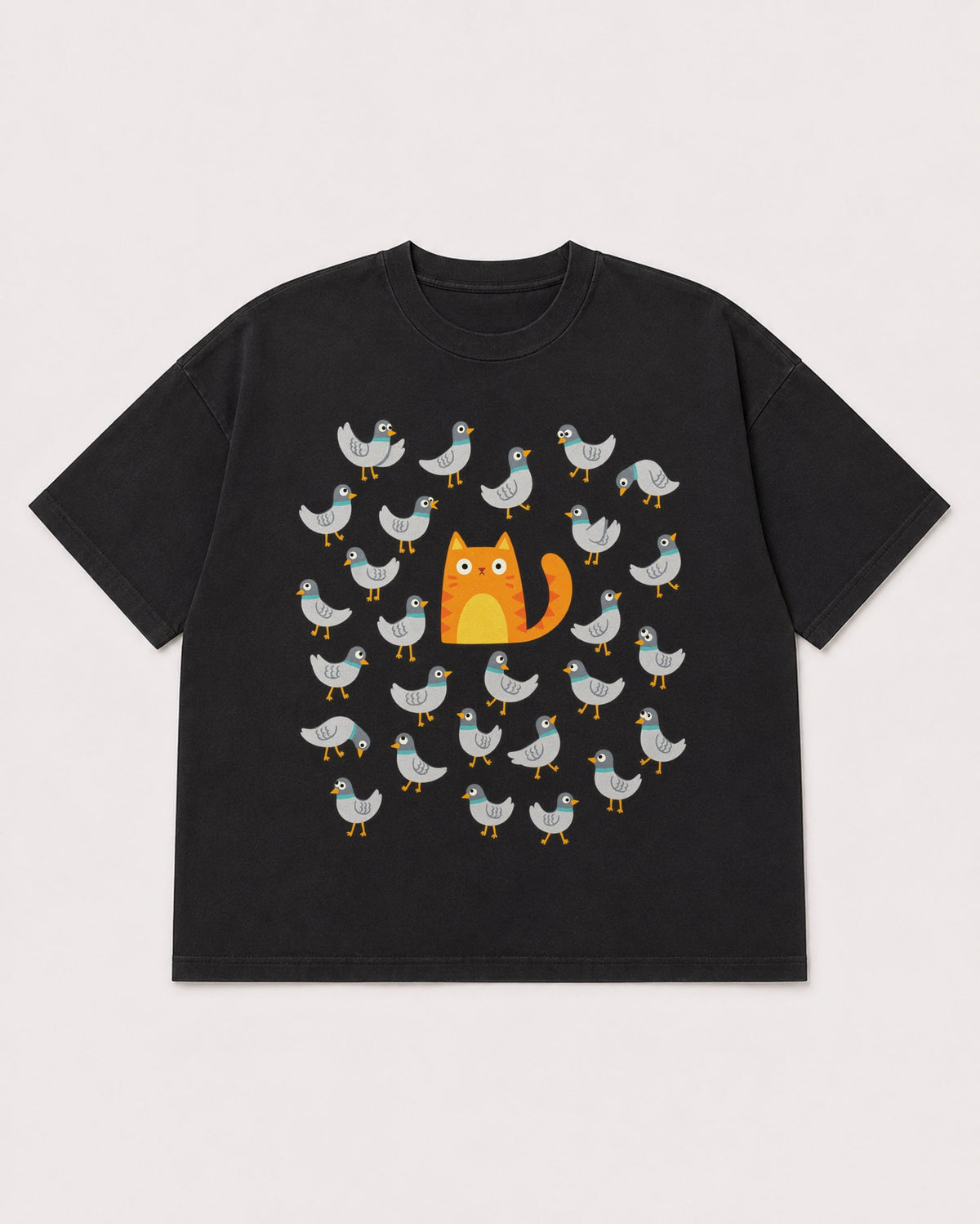 Mockup Boxy Heavyweight Tee Black product