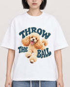 Mockup Boxy Heavyweight Tee White female close-up 11