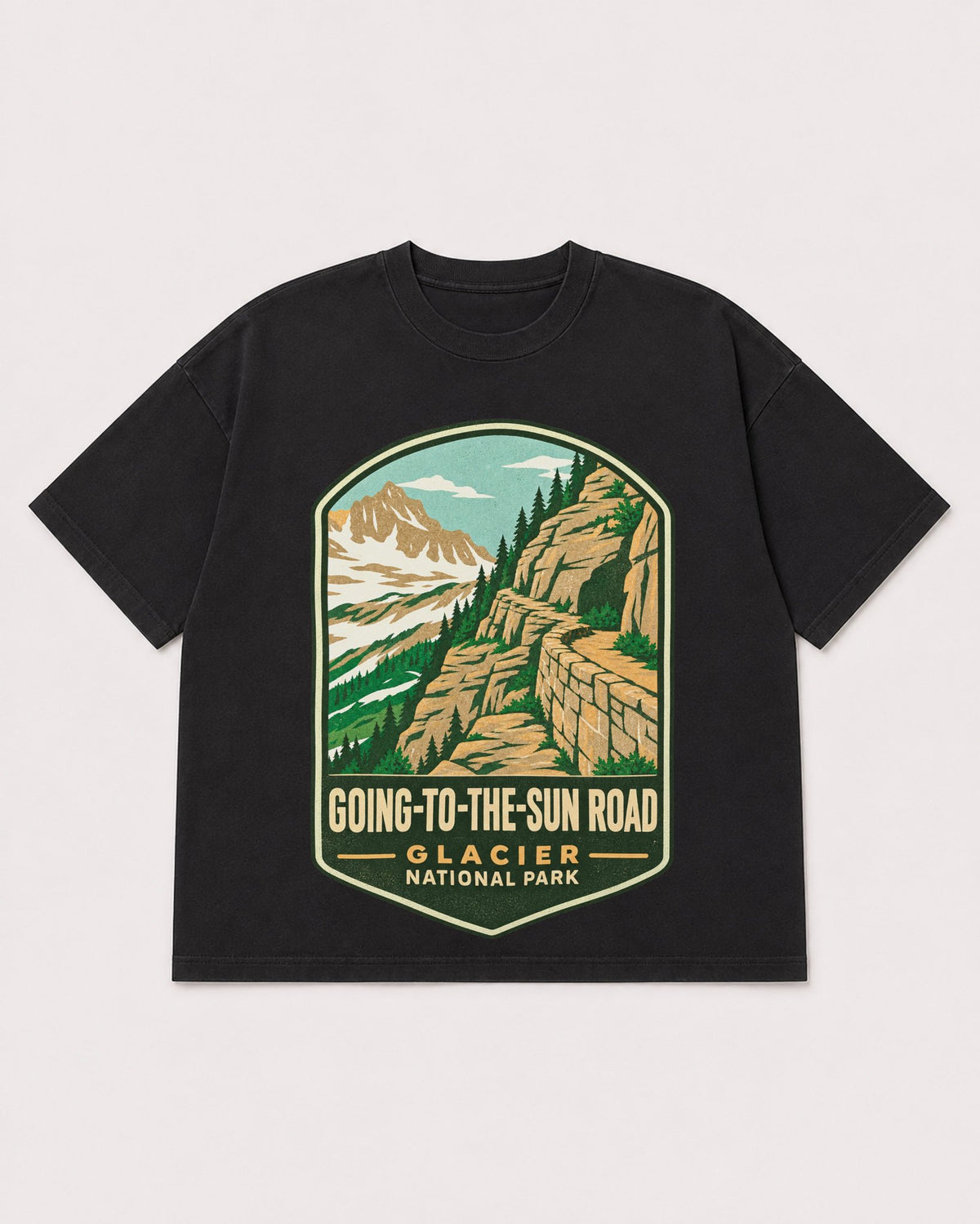 Mockup Boxy Heavyweight Tee Black product