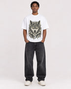 Mockup Boxy Heavyweight Tee White male full-body 05