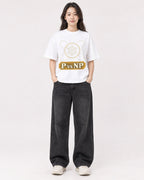 Mockup Boxy Heavyweight Tee White female full-body 03