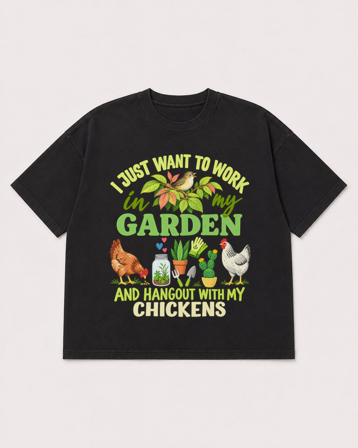 Mockup Boxy Heavyweight Tee Black product