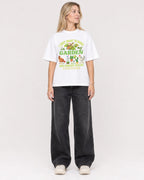 Mockup Boxy Heavyweight Tee White female full-body 08