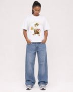 Mockup Boxy Heavyweight Tee White female full-body 25