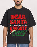 Mockup Boxy Heavyweight Tee Black male close-up 07