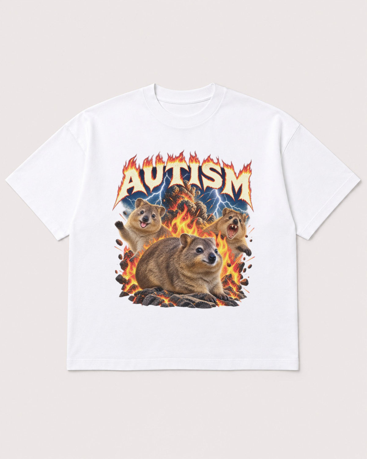 Mockup Boxy Heavyweight Tee White product